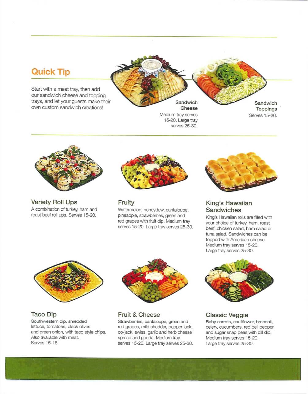 Deli Tray Pricing Flyer Page 3